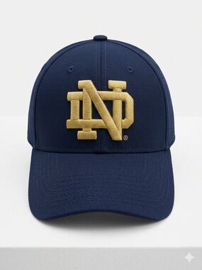Under Armour Notre Dame Shamrock Series Hat L/XL Navy Gold ND Fitted Cap